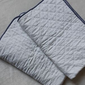 Set Of 2 Biloban Waterproof Crib Mattress Protector Pads 27x38 Oeko-Tex